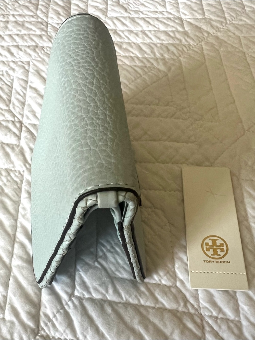Tory Burch Taylor Mini Wallet Light Blue - Picture 4 of 10